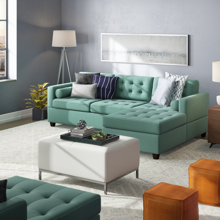 Mercury Row® Upper Stanton 102" Wide Reversible Sofa and Chaise